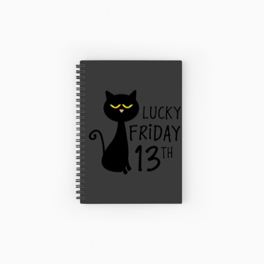 Discover Lucky Friday 13th Spiral Notebooks   Ruled Line