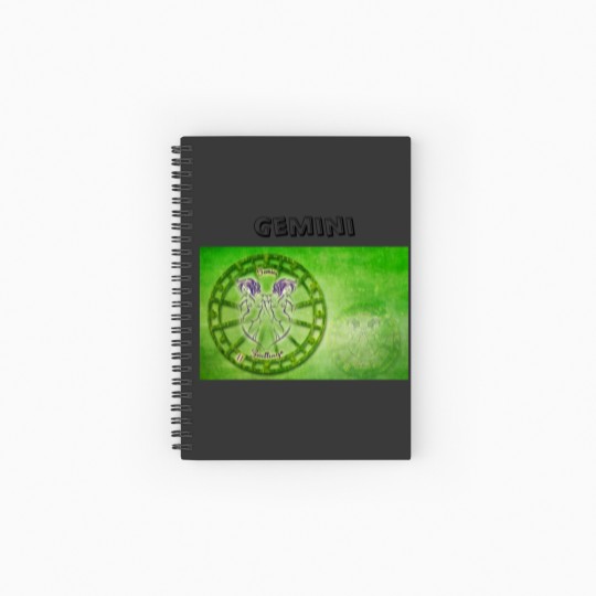 Discover Gemini Zodiac Astrology design Spiral Notebooks   Ruled Line