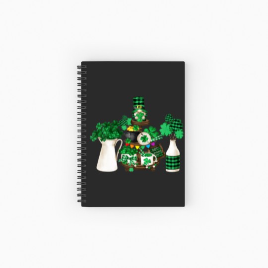Discover Cute Green Shamrock Decor With Happy St Patricks D Spiral Notebooks   Ruled Line