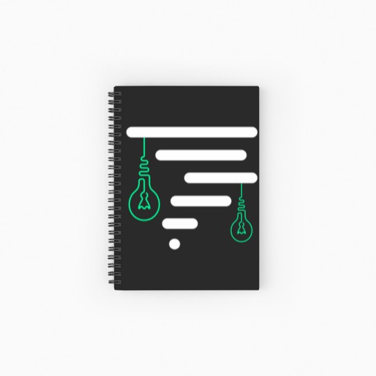 Discover Led light sweat Spiral Notebooks   Ruled Line