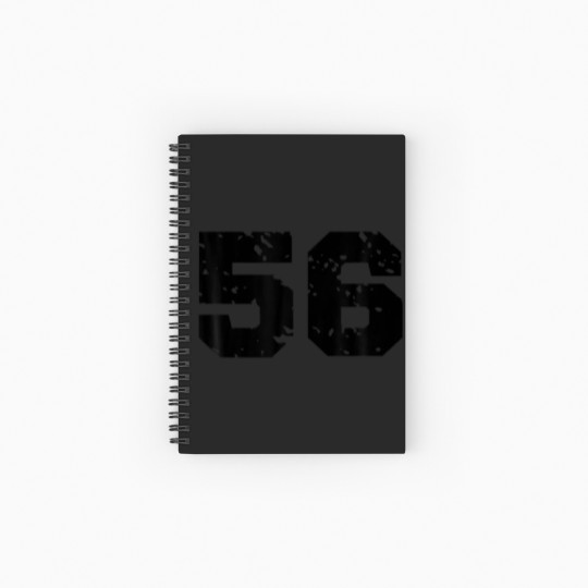 Discover Sporty Number 56 Costume Birthday Varsity Sports T Spiral Notebooks   Ruled Line