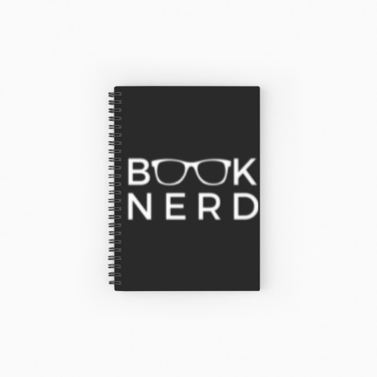 Discover Book Nerd Glasses Funny Spiral Notebooks   Ruled Line