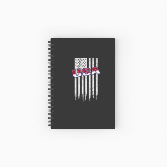 Discover USA Patriot Flag Celebrate 4Th Of July Proud Ameri Spiral Notebooks   Ruled Line