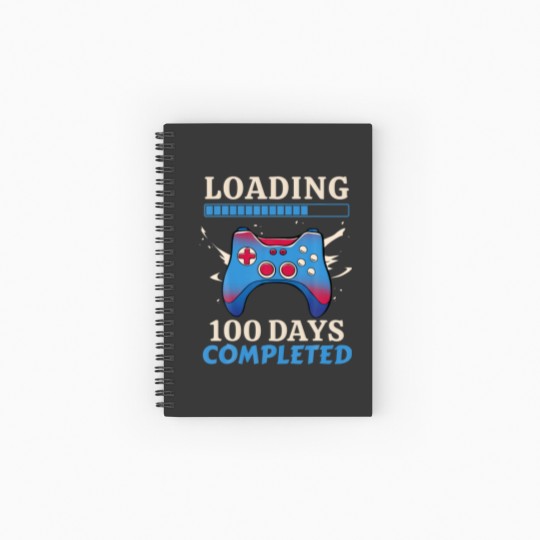 Discover Level 100 Days Of School Complete Gamer Video Game Spiral Notebooks   Ruled Line