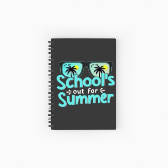 Discover Schools Out For Summer Last Day Of School Spiral Notebooks   Ruled Line