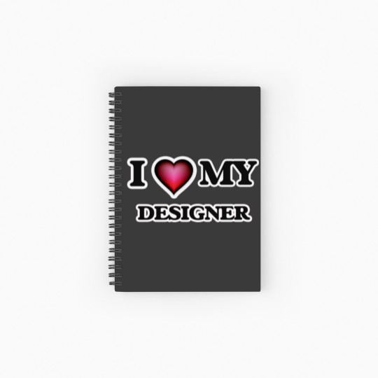 Discover I love my Designer Spiral Notebooks   Ruled Line