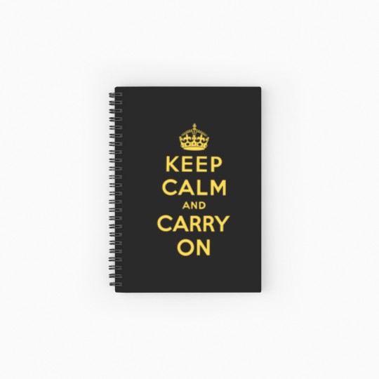 Discover keep calm and carry on Original Spiral Notebooks   Ruled Line