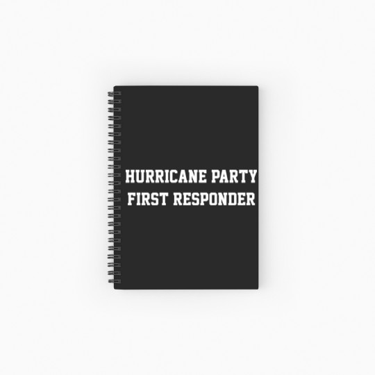 Discover Hurricane Party First Responder Spiral Notebooks   Ruled Line
