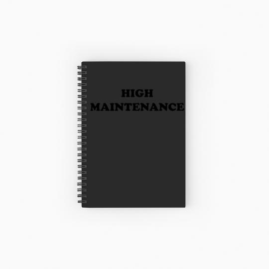 Discover High Maintenance Baby Spiral Notebooks   Ruled Line