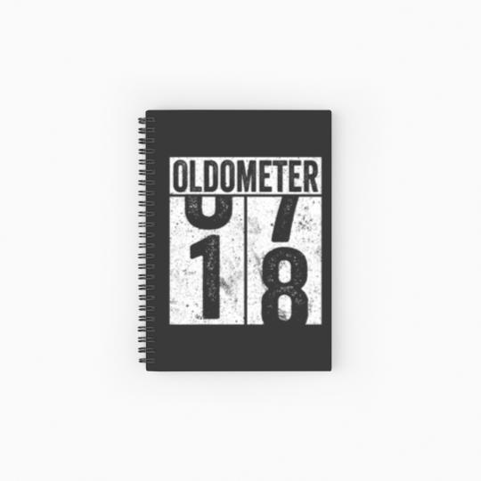 Discover 18 Years Old Oldometer Essential Spiral Notebooks   Ruled Line
