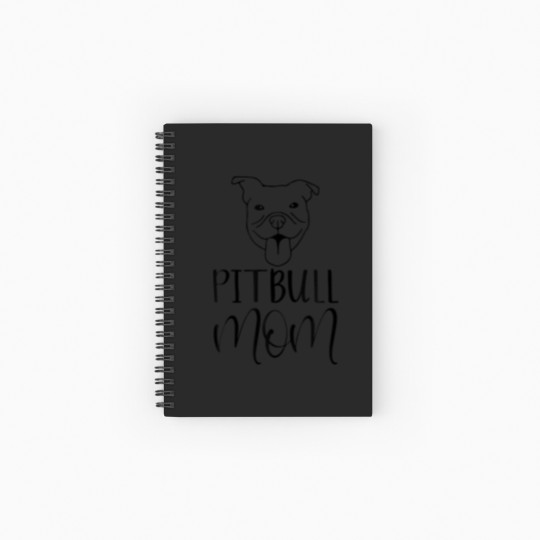 Discover Pitbull Mom Pittie Mom Just A Girl Who Loves Pitbu Spiral Notebooks   Ruled Line