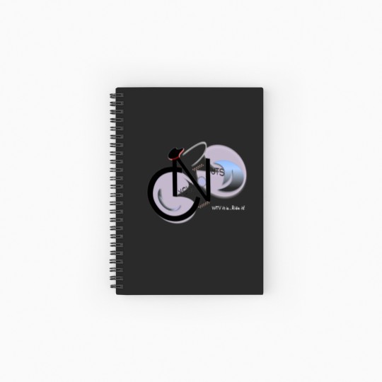 Discover Men's  Cyclenuts T Spiral Notebooks   Ruled Line