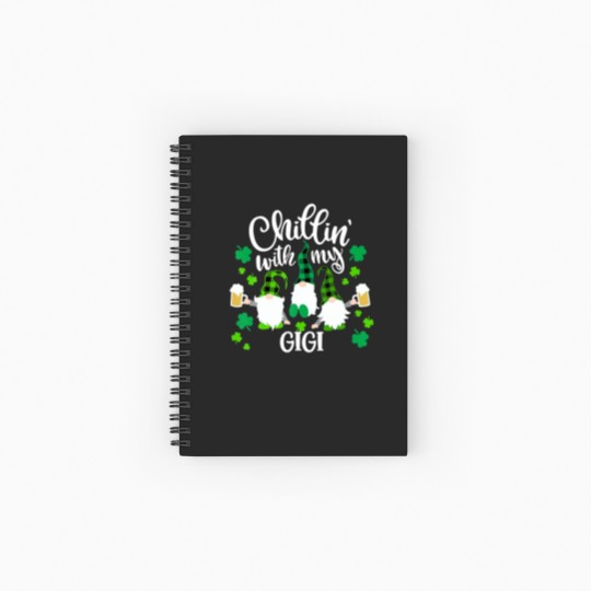 Discover Chillin With My Gigi St Patricks Day Gnomes Garden Spiral Notebooks   Ruled Line
