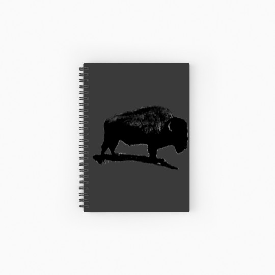 Discover Black & White Buffalo Spiral Notebooks   Ruled Line