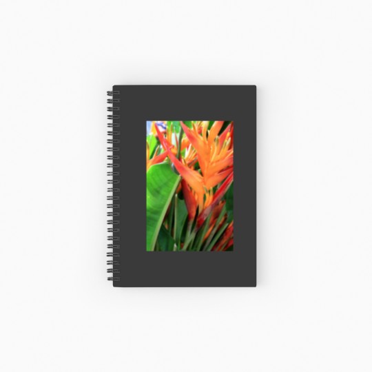Discover Brilliant Tropical Heliconia Florals Spiral Notebooks   Ruled Line