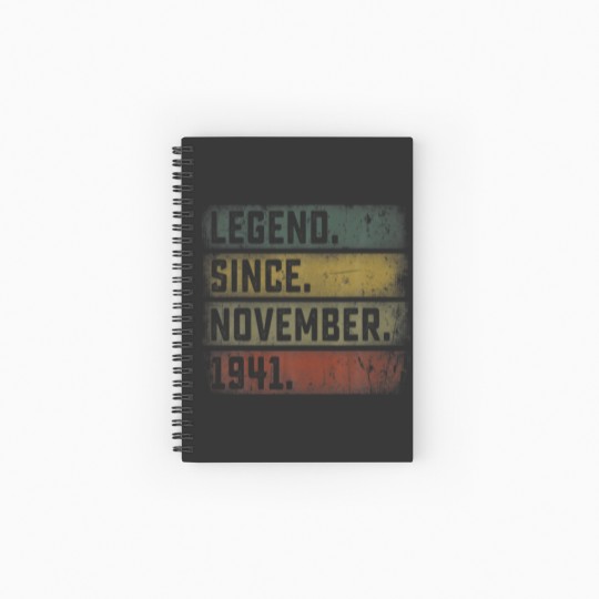 Discover Legend Since November 1941 80Th Birthday Mens 80 Y Spiral Notebooks   Ruled Line