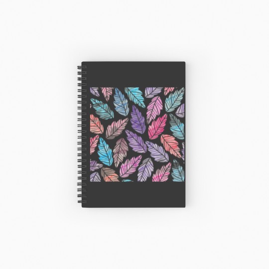 Discover Colorful leaves Spiral Notebooks   Ruled Line