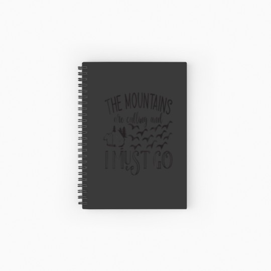 Discover The Mountains Are Calling And I Must Go Travel Nat Spiral Notebooks   Ruled Line
