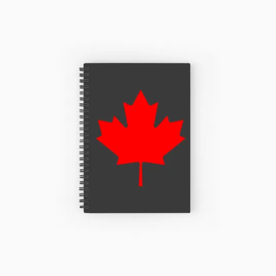 Discover Red Canada Maple Leaf Souvenir Spiral Notebooks   Ruled Line