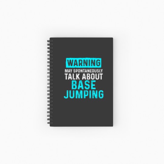 Discover Base Jumping Lover Base Jumper Spiral Notebooks   Ruled Line