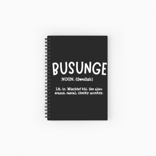 Discover Fun 'Busunge' Swedish Boys' Spiral Notebooks   Ruled Line