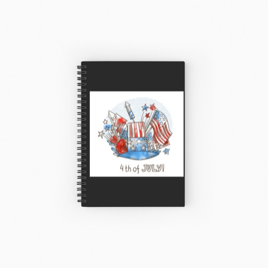 Discover Happy 4th of July Spiral Notebooks   Ruled Line