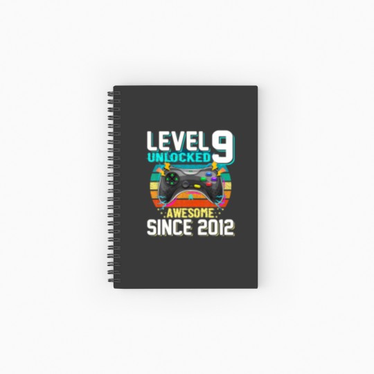 Discover Awesome 2012 Level 9 Unlocked Video Game 9 Years O Spiral Notebooks   Ruled Line