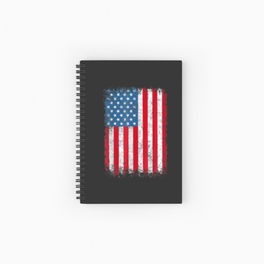Discover USA T Women Men Kids Patriotic American Flag July Spiral Notebooks   Ruled Line