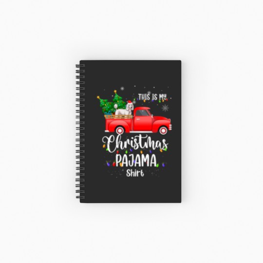 Discover Poodle Dog This Is My Christmas Pajama Poodle Xmas Spiral Notebooks   Ruled Line