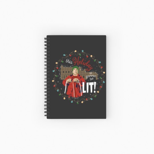 Discover Christmas Vacation | This Holiday is Gonna Be Lit Spiral Notebooks   Ruled Line