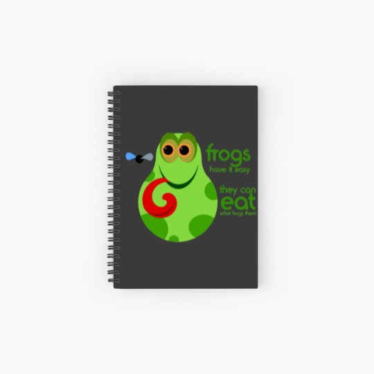 Discover Funny Frog Quote Spiral Notebooks   Ruled Line