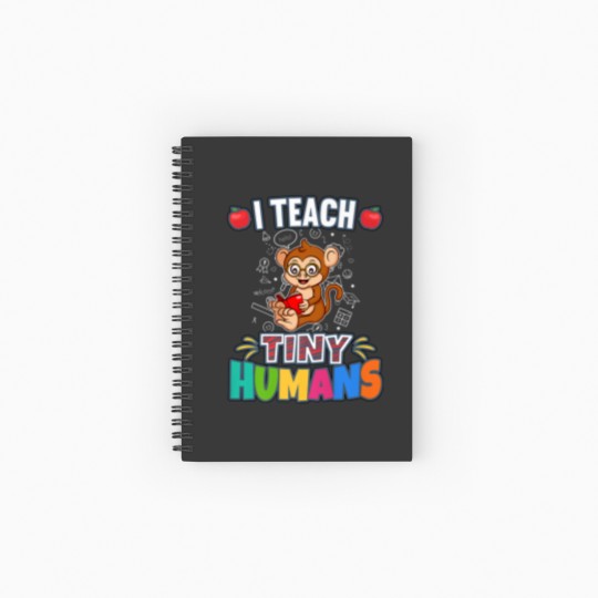 Discover I Teach Tiny Humans Primary Elementary Teacher Cla Spiral Notebooks   Ruled Line