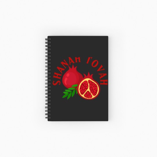 Discover Rosh Hashanah Shanah Tovah Pomegranates Spiral Notebooks   Ruled Line