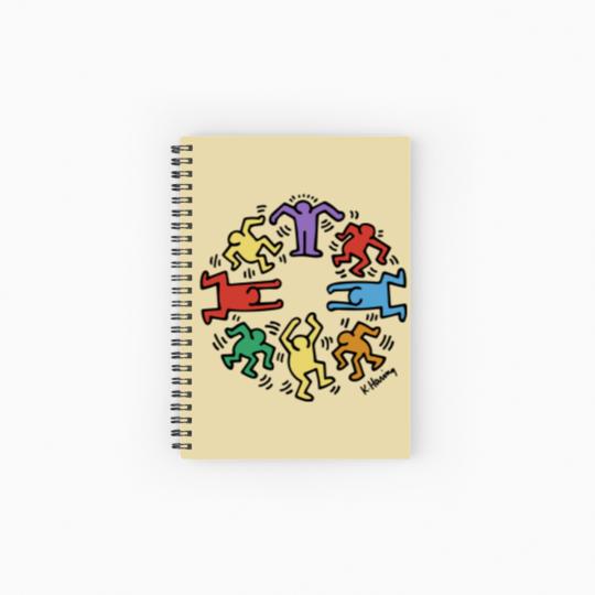 Discover New Vintage Keith Haring Spiral Notebooks   Ruled Line Size USA