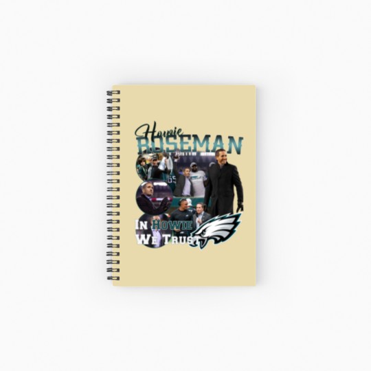 Discover Howie Roseman "In Howie We Trust" Spiral Notebooks   Ruled Line