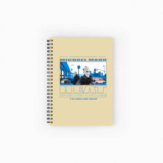 Discover Heat Movie Graphic Ruled Spiral Notebook - 1995 Action Film