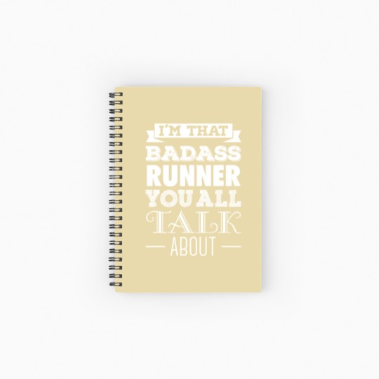 Discover Badass Runner Runner Spiral Notebooks   Ruled Line