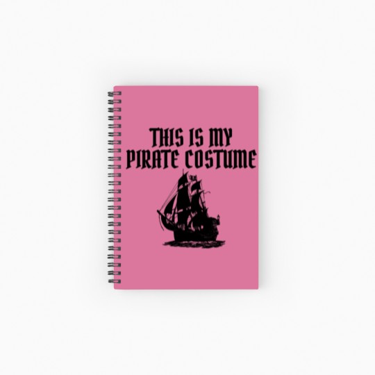 Discover This Is My Pirate Costume Pirate Halloween Pirate Spiral Notebooks   Ruled Line