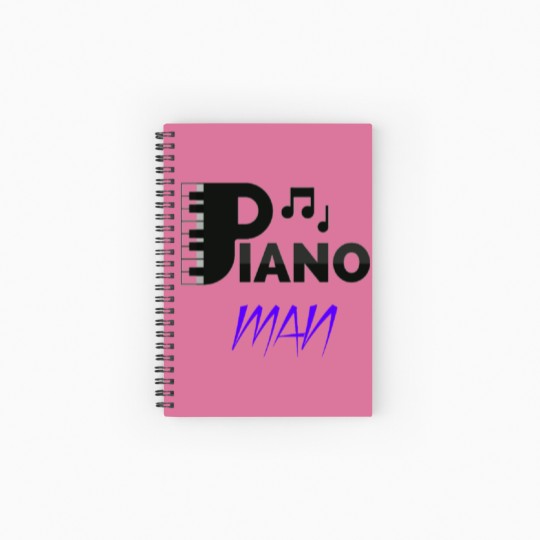 Discover Piano Man Spiral Notebooks   Ruled Line