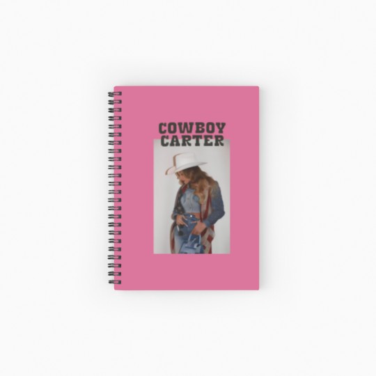 Discover Beyonce Cowboy Carter Act ii Beyince Spiral Notebooks   Ruled Line Unisex Cotton Ringer Spiral Notebooks   Ruled Line