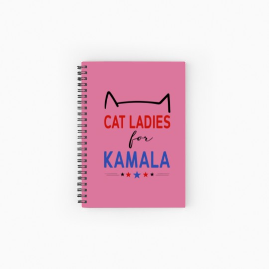 Discover Kamala Cat Lady Spiral Notebook