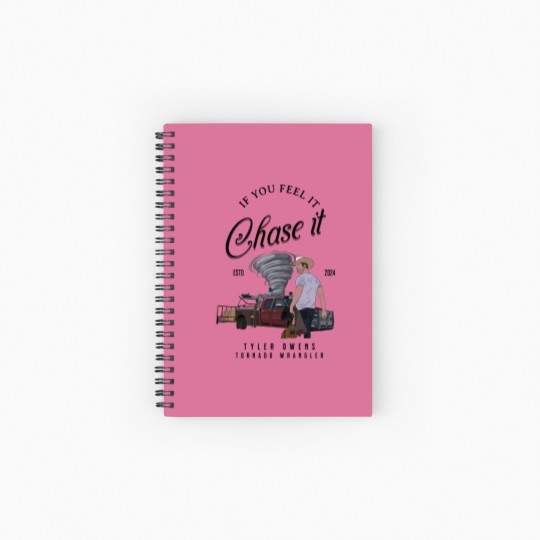 Discover Tyler Owens Twisters Spiral Notebooks   Ruled Line - If You Feel It, Chase It