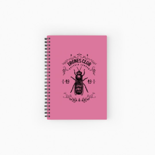 Discover Drones Club, est. 1919 in Mayfair, London  Wodehouse Inspired, Wooster Approved Premium Spiral Notebooks   Ruled Line