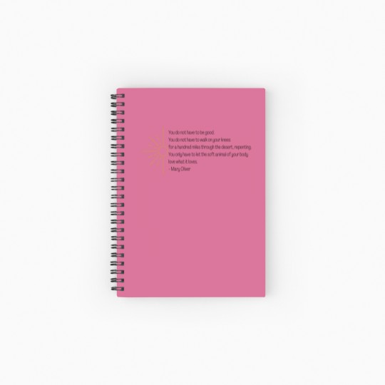 Discover Wild Geese | Mary Oliver Spiral Notebooks   Ruled Line