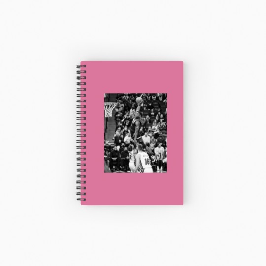 Discover Anthony Edwards - Dunk Of The Year - Black/White Classic Spiral Notebooks   Ruled Line