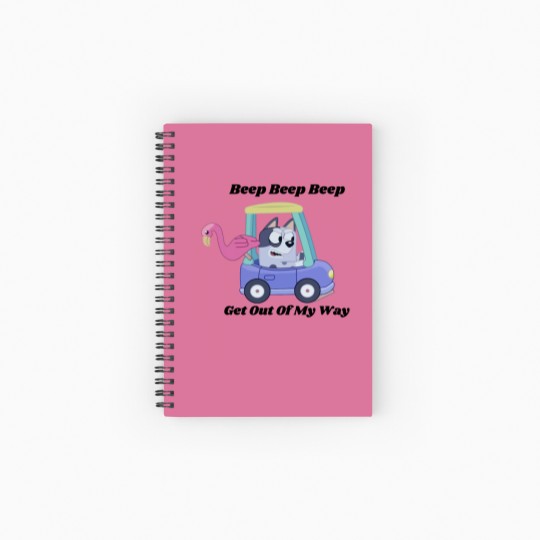 Discover Get Out Of My Way Muffin Spiral Notebooks   Ruled Line, Muffin BlueyDad Spiral Notebooks   Ruled Line