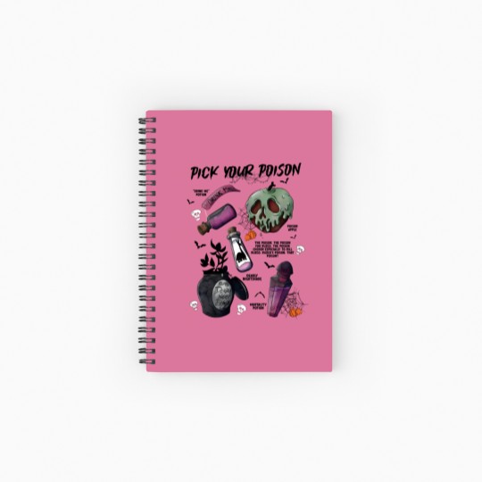 Discover Pick Your Poison Spiral Notebooks   Ruled Line