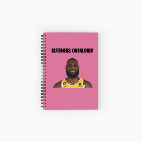 Discover My Glorious King LeBron James Cuteness Overload Spiral Notebooks   Ruled Line - Perfect for Basketball Fans