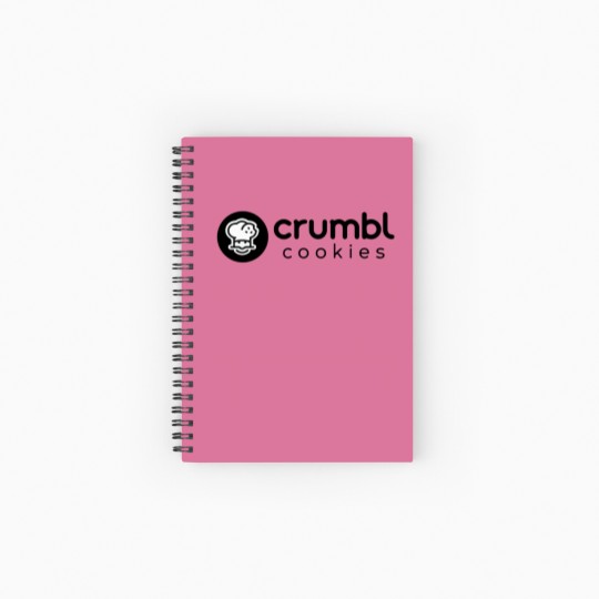 Discover Crumbl Cookies Bakery companyy Spiral Notebooks   Ruled Line