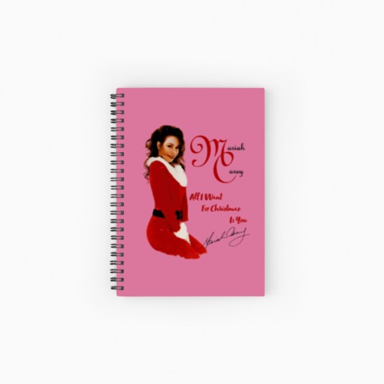 Discover Mariah Carey Christmas Spiral Notebooks   Ruled Line, Mariah Carey Xmas